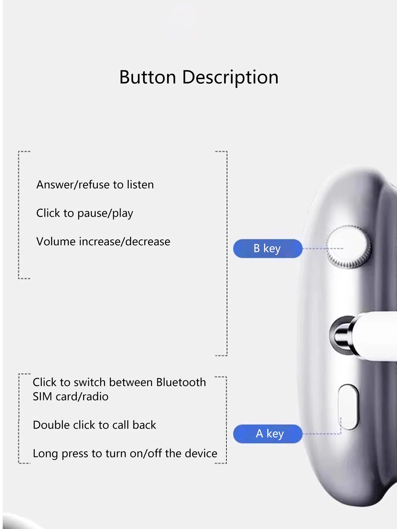 Wireless Over-Ear Headphones with ANC Noise Cancellation, Dual-Mode Design, Chip 5.4, Surround Sound, Button Control, Long Batte