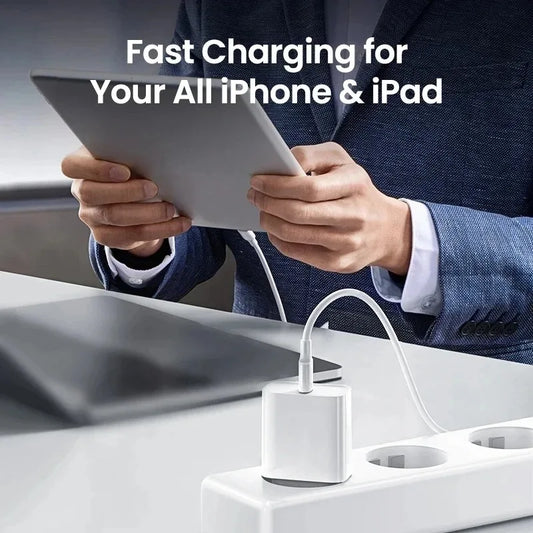 Original PD 35W EU US Fast Charger For iPhone 16 15 14 13 11 12 Pro Max Plus XS XR X USB C Cable Fast Charging Type-C Accessorie
