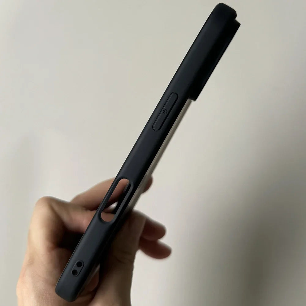 Full Black Silicone Matte Phone Case