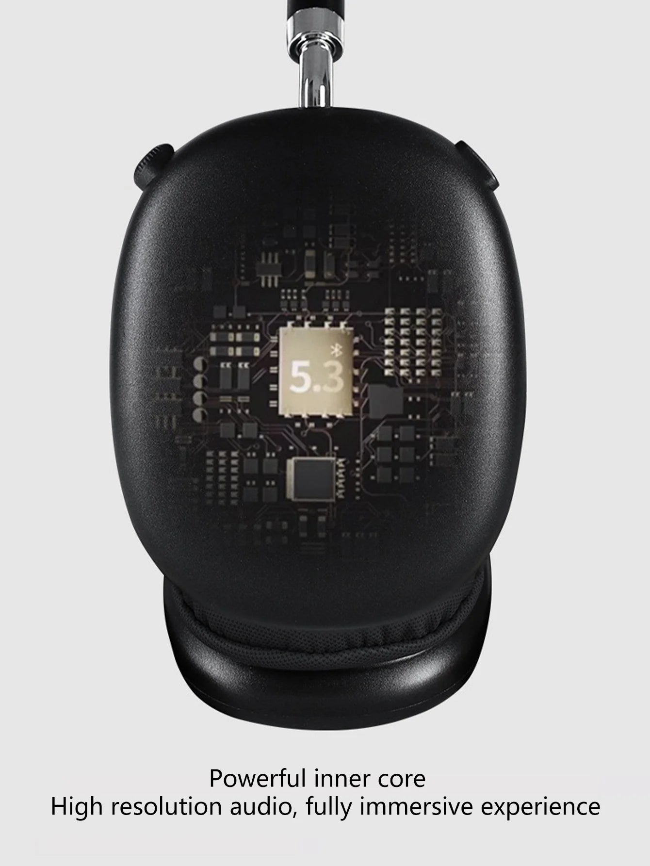 Wireless Over-Ear Headphones with ANC Noise Cancellation, Dual-Mode Design, Chip 5.4, Surround Sound, Button Control, Long Batte