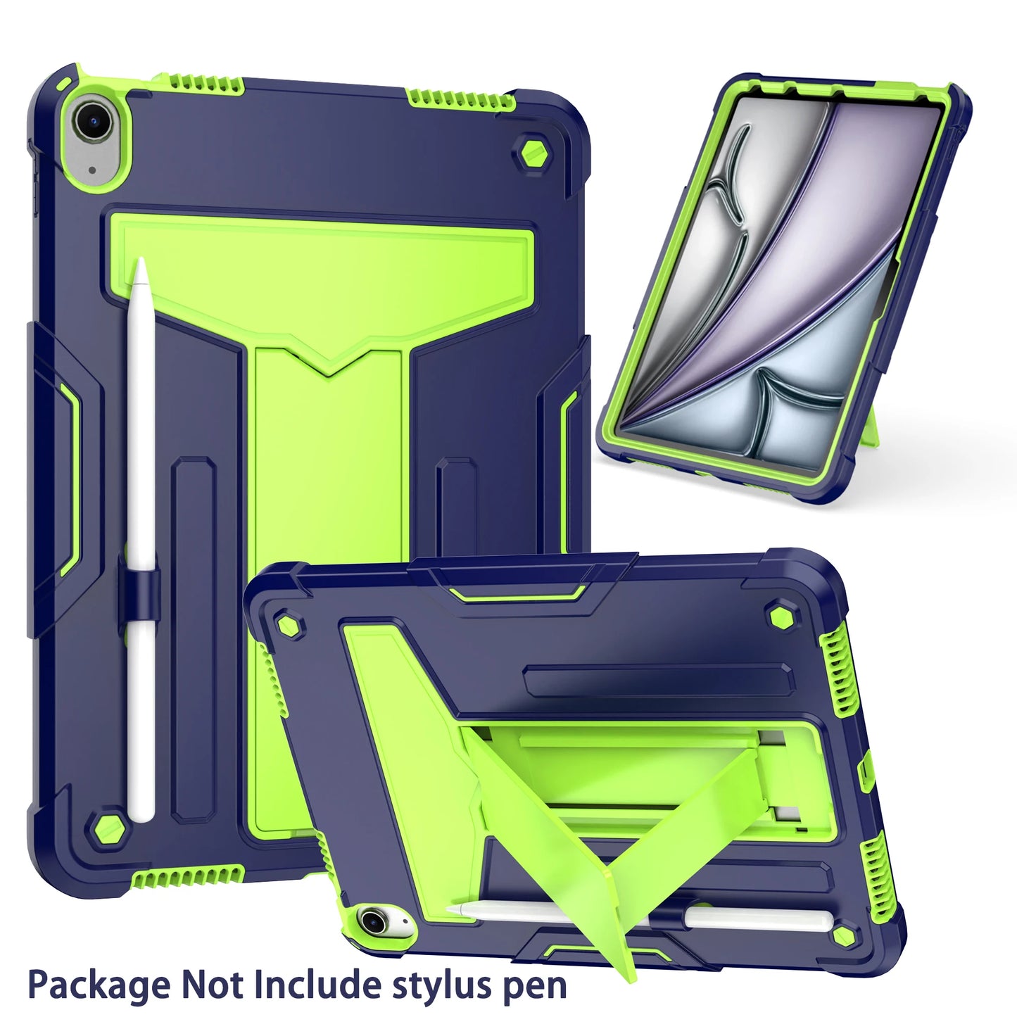 Tablet case for iPad Air 6, multi-angle built-in stand, drop-proof and shock-resistant, accurate hole position