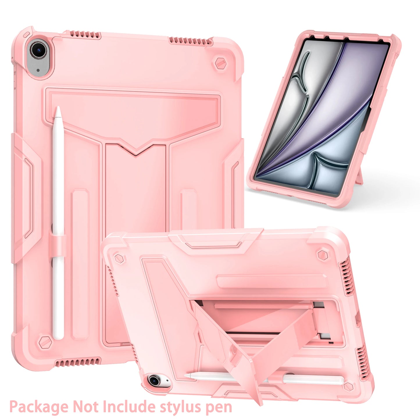 Tablet case for iPad Air 6, multi-angle built-in stand, drop-proof and shock-resistant, accurate hole position