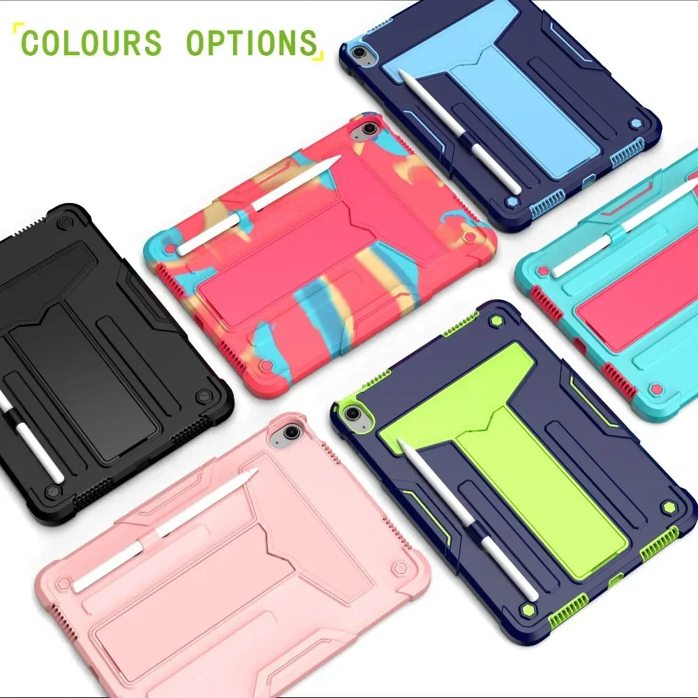 Tablet case for iPad Air 6, multi-angle built-in stand, drop-proof and shock-resistant, accurate hole position
