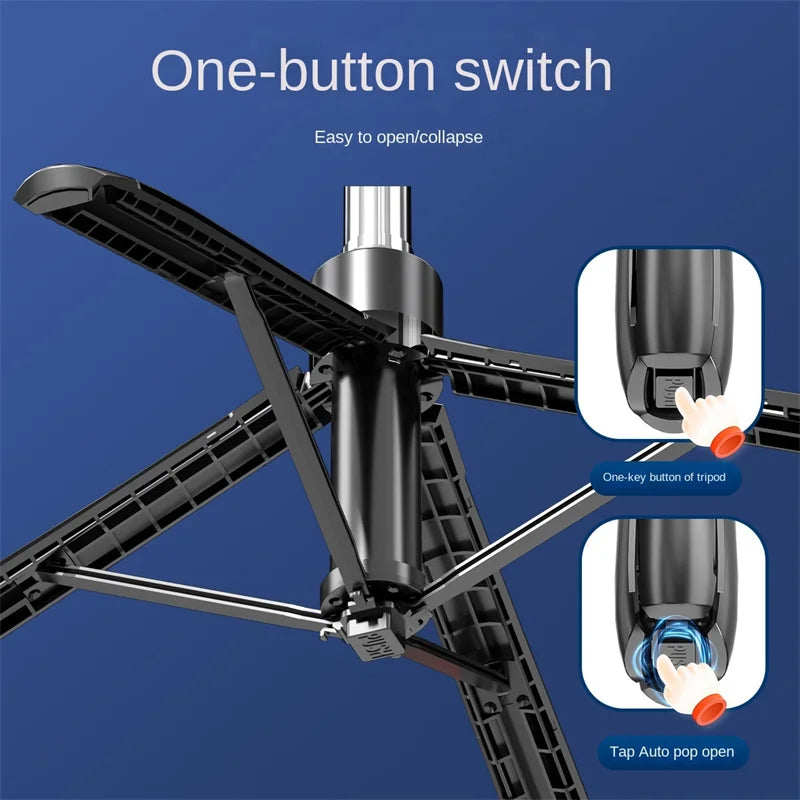 Tripod for Smartphone Camera,Tripods Stand With Wireless Bluetooth,Selfie Stick brackets with Phone Holder for Vlog/Video