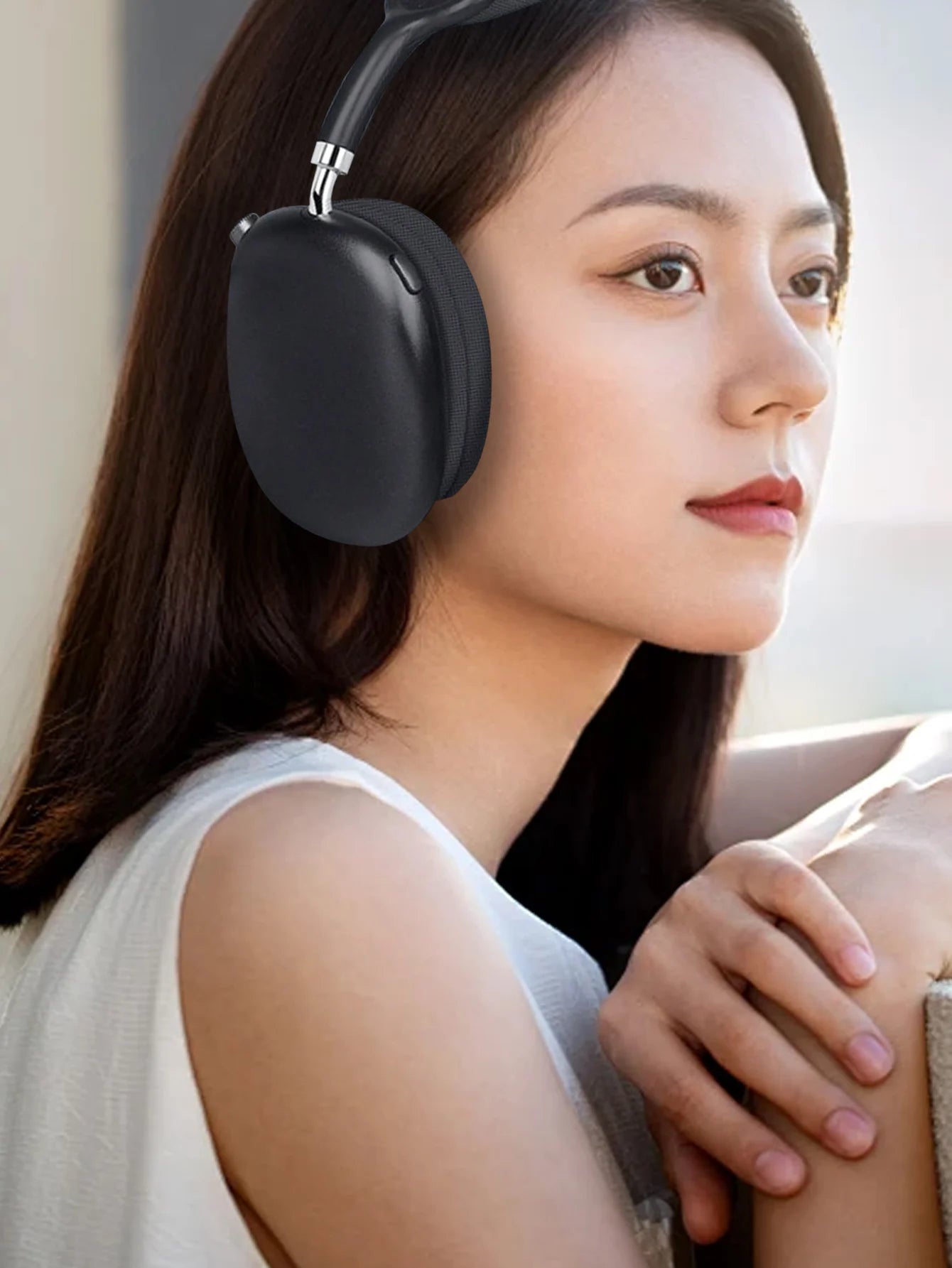 Wireless Over-Ear Headphones with ANC Noise Cancellation, Dual-Mode Design, Chip 5.4, Surround Sound, Button Control, Long Batte